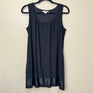 WHBM Black Sleeveless Shift Dress Size S